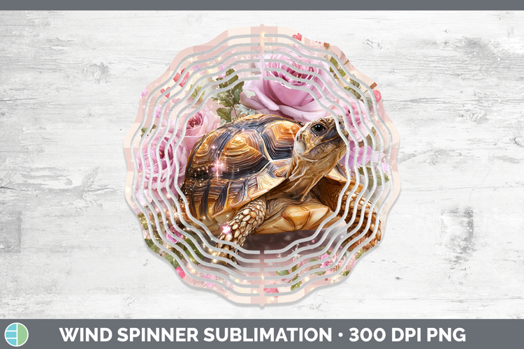 Tortoise Farm Checker Valentine Wind Spinner Sublimation Des