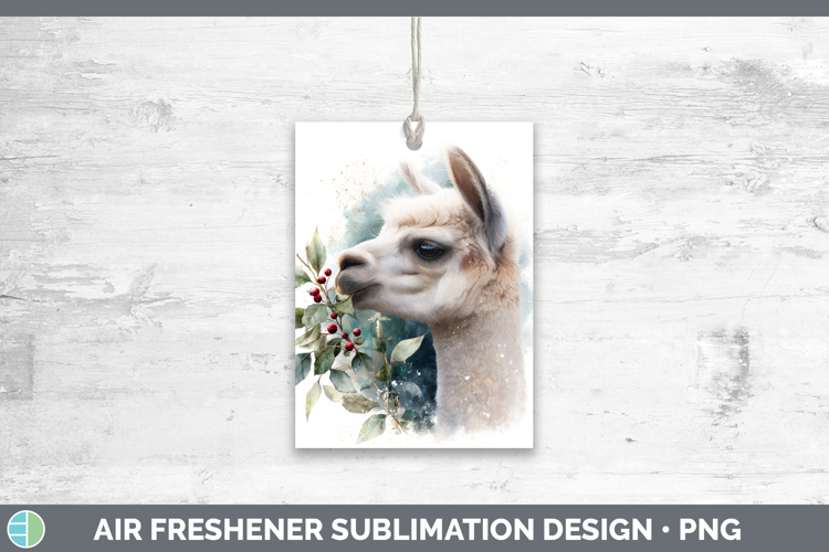 Alpaca Farm Christmas Botanicals Air Freshener Sublimation D