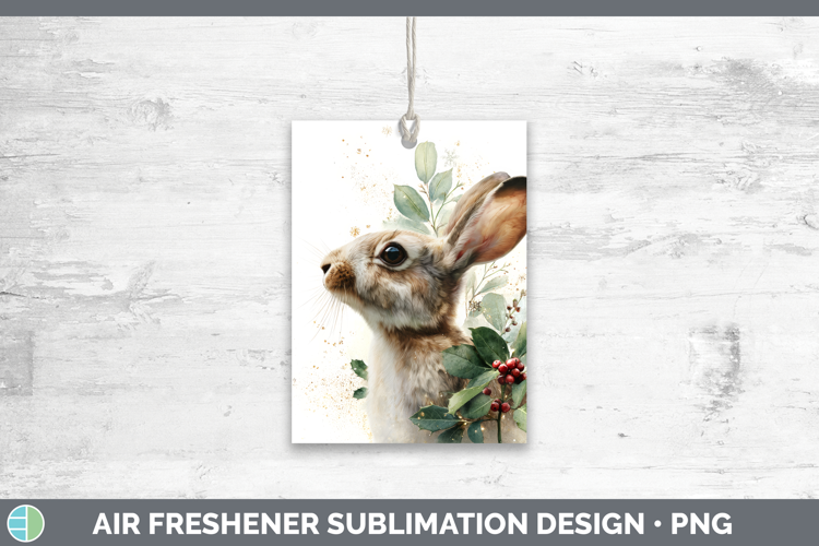 Bunny Farm Christmas Botanicals Air Freshener Sublimation De