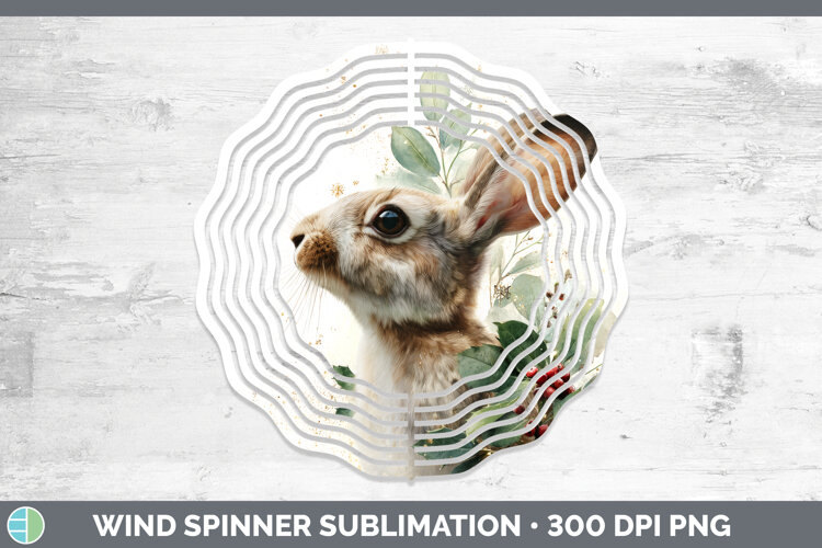 GorgeousFarm Christmas Botanicals Wind Spinner design.