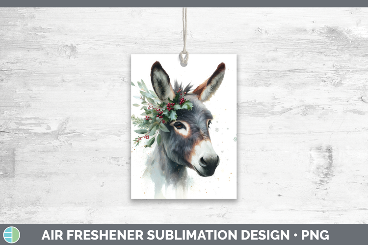 Donkey Farm Christmas Botanicals Air Freshener Sublimation D