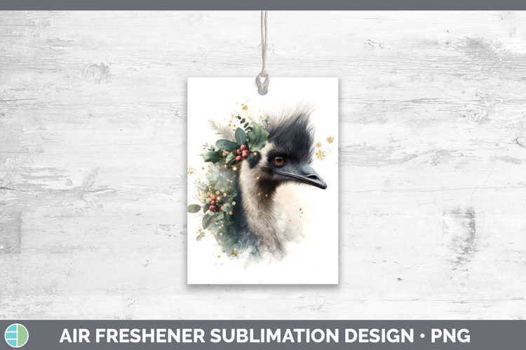 Emu Farm Christmas Botanicals Air Freshener Sublimation Desi