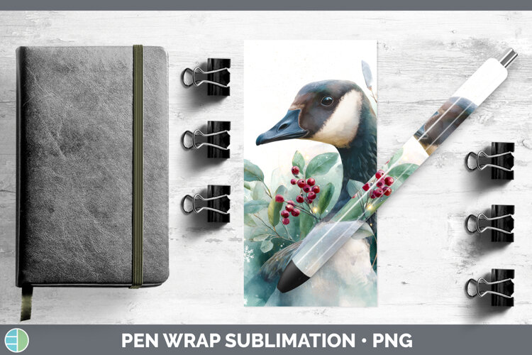 GorgeousFarm Christmas Botanicals Pen Wrap design.