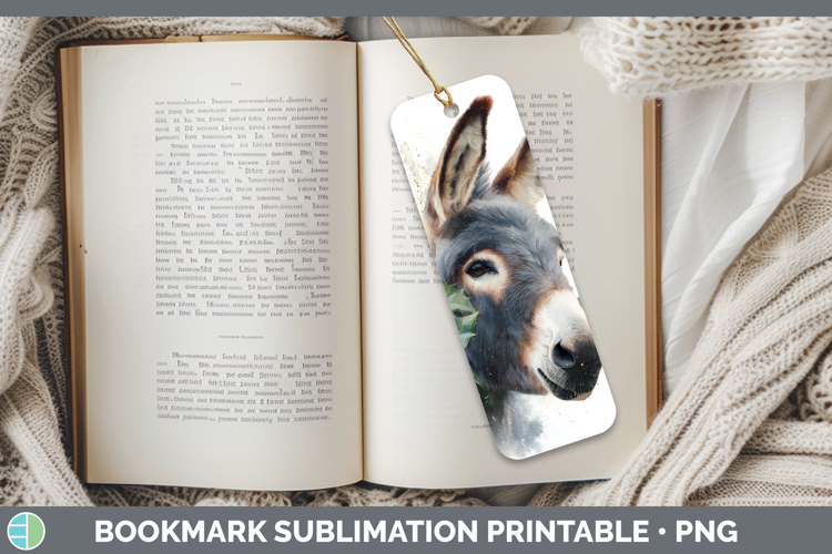Mule Farm Christmas Botanicals Bookmark Sublimation Design