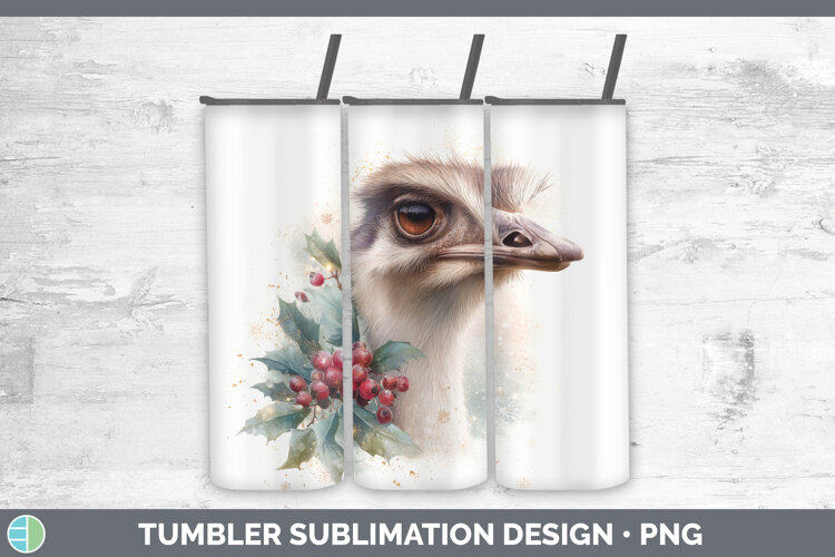 GorgeousFarm Christmas Botanicals Tumbler design.