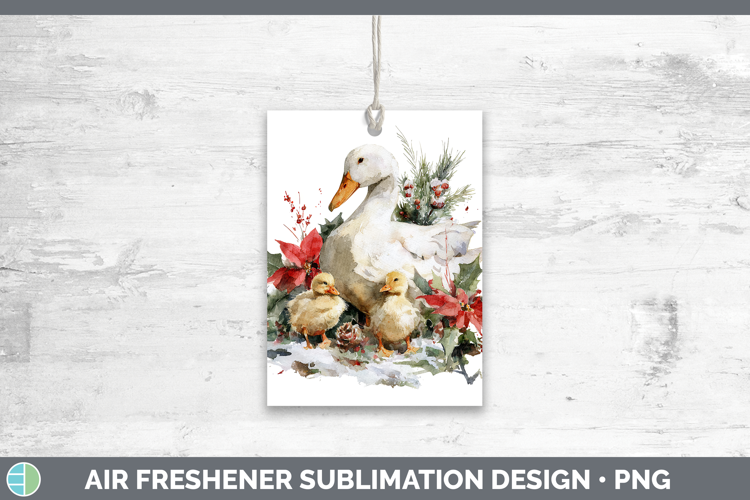 Goose Farm Christmas Poinsettia Air Freshener Sublimation De