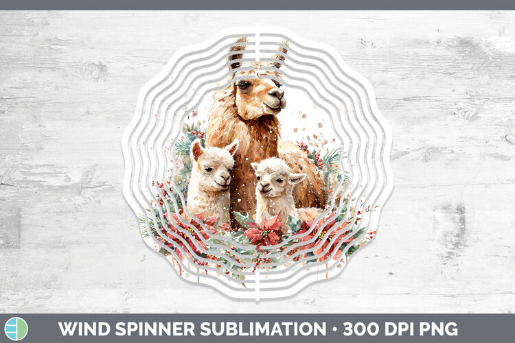 GorgeousFarm Christmas Poinsettia Wind Spinner design.