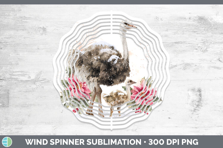 GorgeousFarm Christmas Poinsettia Wind Spinner design.