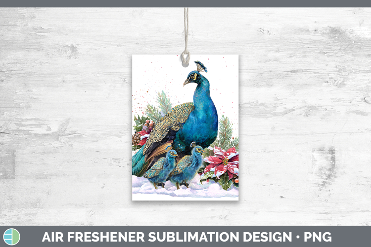 Peacock Farm Christmas Poinsettia Air Freshener Sublimation