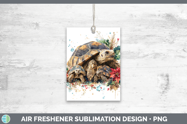 Tortoise Farm Christmas Poinsettia Air Freshener Sublimation