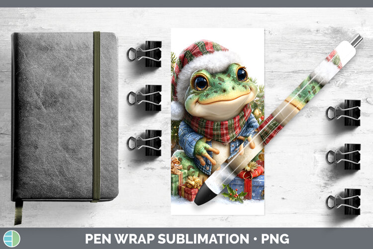 GorgeousFarm Christmas Santa Pen Wrap design.