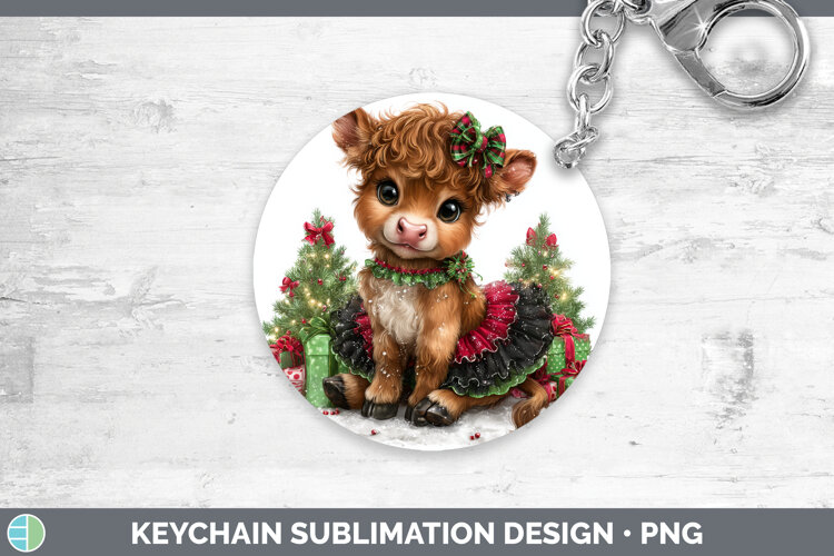 GorgeousFarm Cute Christmas Keychain design.