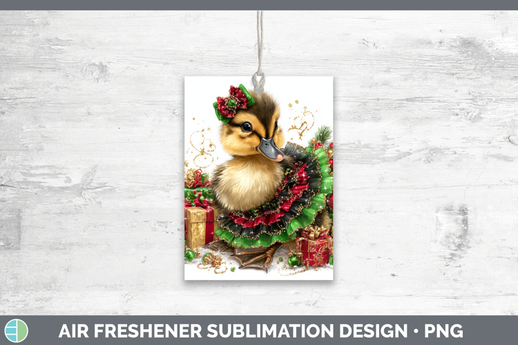 Farm Cute Christmas Duck Air Freshener Sublimation Car Fresh
