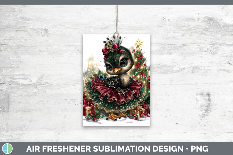 Farm Cute Christmas Peacock Air Freshener Sublimation Car Fr