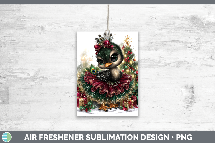 Farm Cute Christmas Peacock Air Freshener Sublimation Car Fr