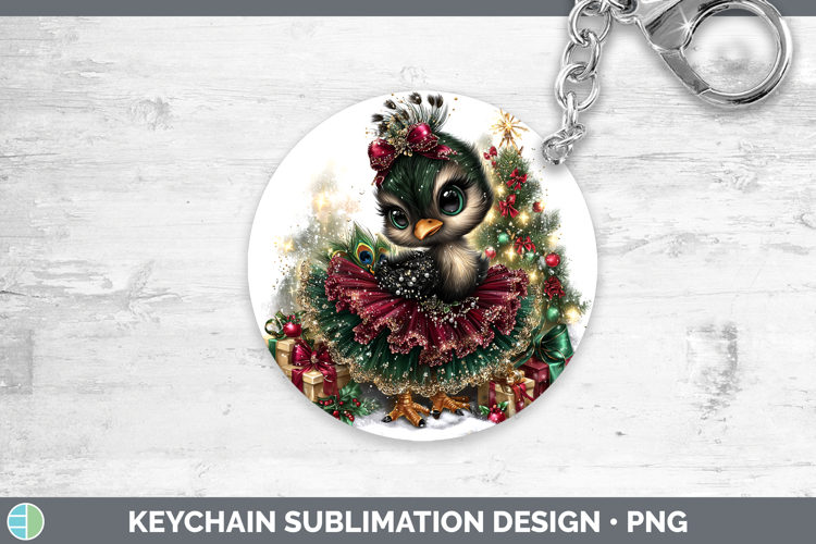 GorgeousFarm Cute Christmas Keychain design.