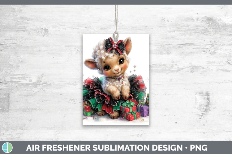 Farm Cute Christmas Sheep Air Freshener Sublimation Car Fres