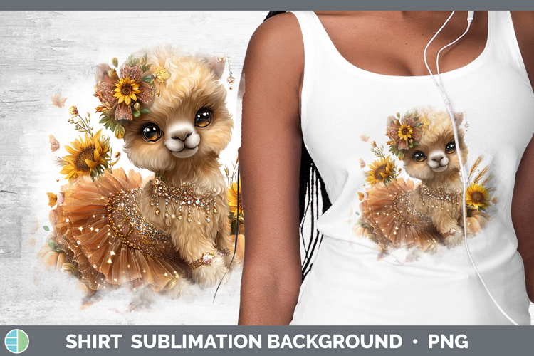 Alpaca Farm Cute Thanksgiving Shirt Sublimation Design