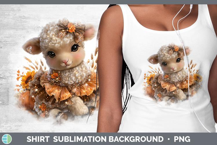 Sheep Farm Cute Thanksgiving Shirt Sublimation Design