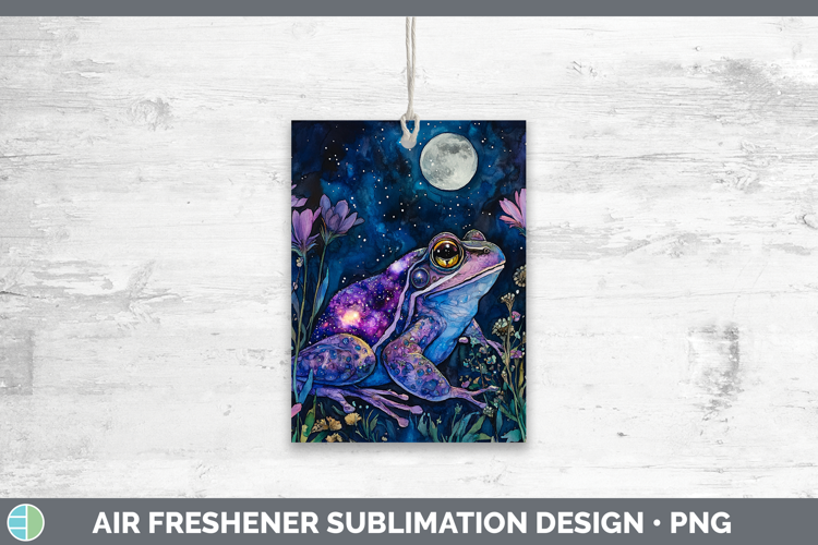 Farm Galaxy Bullfrog Air Freshener Sublimation Car Freshener