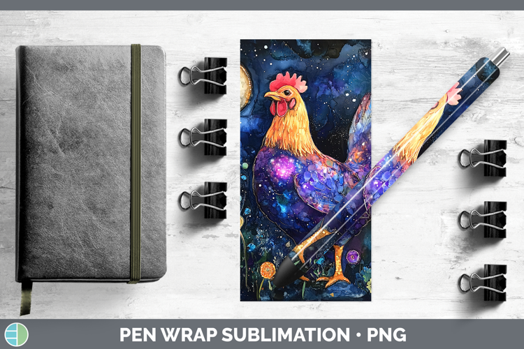 Farm Galaxy Chicken Pen Wrap Sublimation Pen Designs