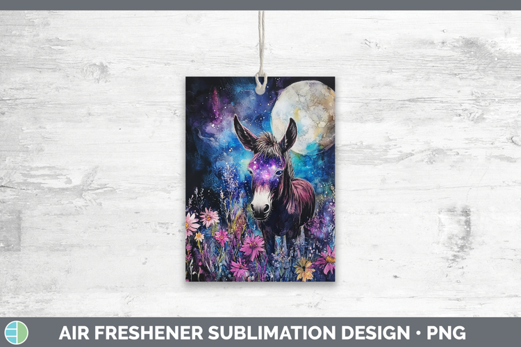 Farm Galaxy Donkey Air Freshener Sublimation Car Freshener D