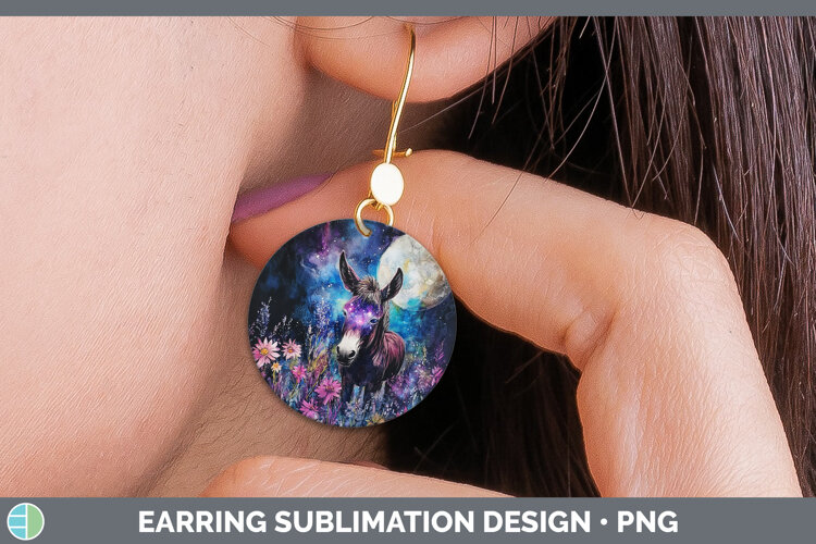 GorgeousFarm Galaxy Round Earrings design.