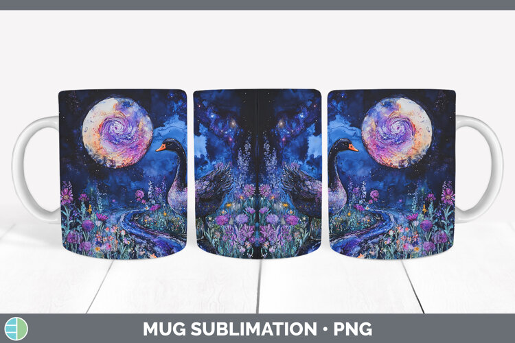 GorgeousFarm Galaxy Mug Wrap design.