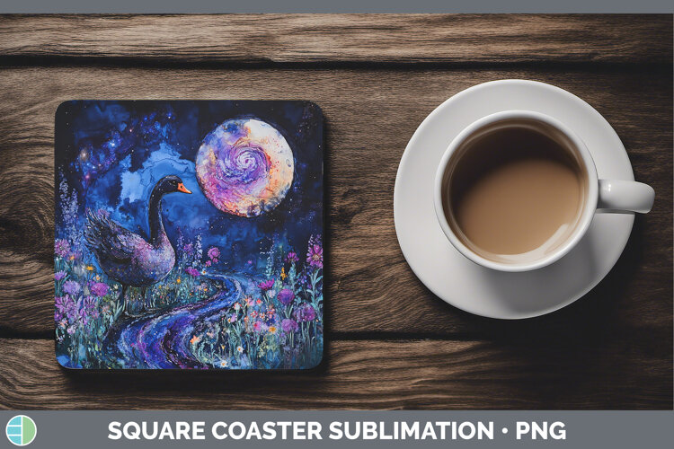 GorgeousFarm Galaxy Square Coaster design.