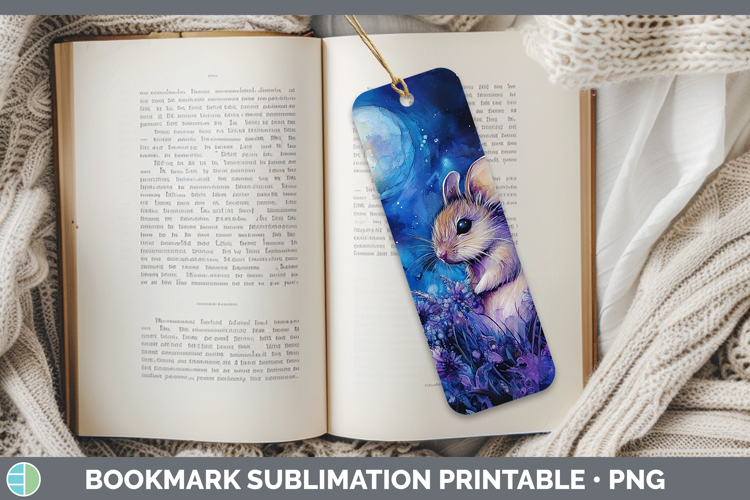 Farm Galaxy Mouse Bookmark Sublimation Printable Designs