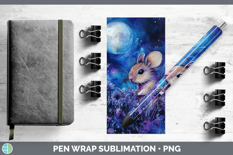 Farm Galaxy Mouse Pen Wrap Sublimation Pen Designs
