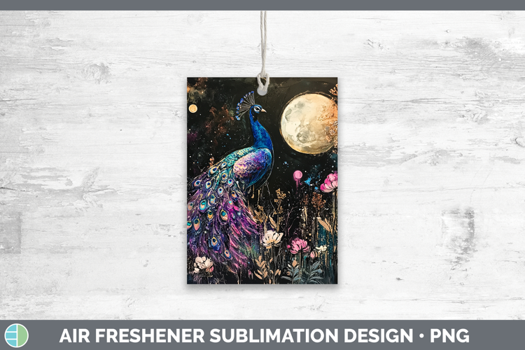Farm Galaxy Peacock Air Freshener Sublimation Car Freshener