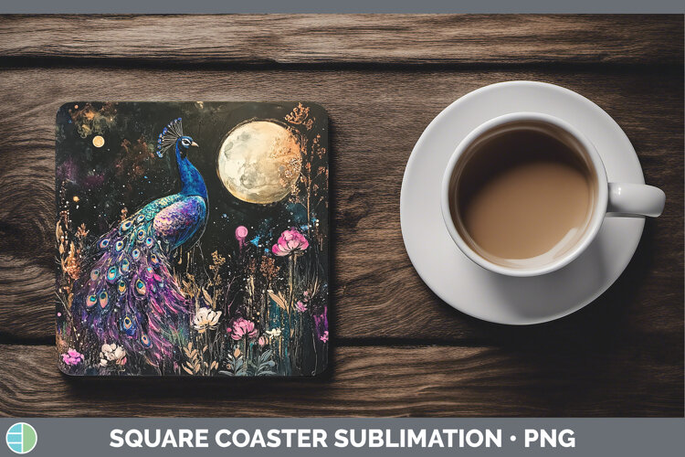 GorgeousFarm Galaxy Square Coaster design.