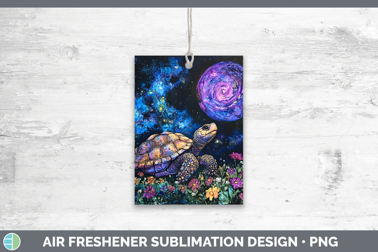 Farm Galaxy Tortoise Air Freshener Sublimation Car Freshener