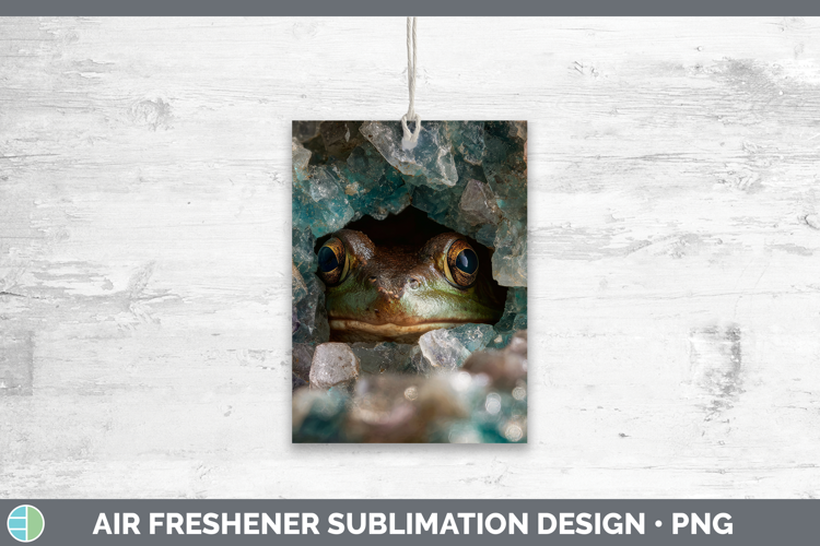 Farm Geode Bullfrog Air Freshener Sublimation Car Freshener
