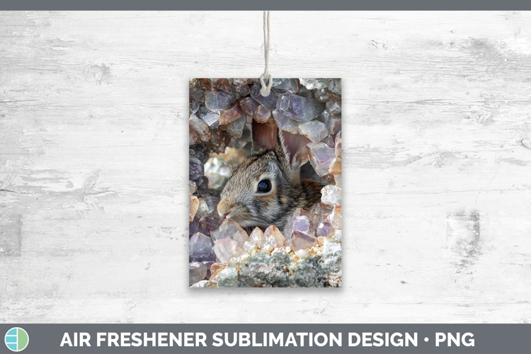 Farm Geode Bunny Air Freshener Sublimation Car Freshener Des