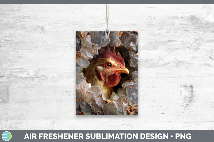Farm Geode Chicken Air Freshener Sublimation Car Freshener D