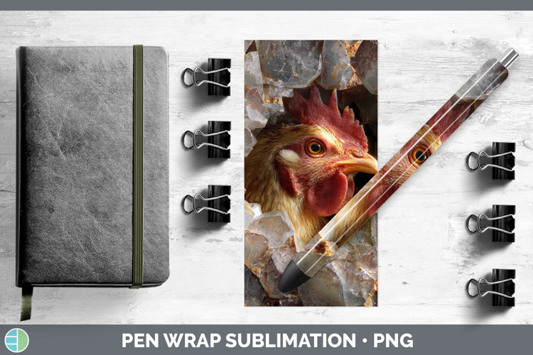 Farm Geode Chicken Pen Wrap Sublimation Pen Designs