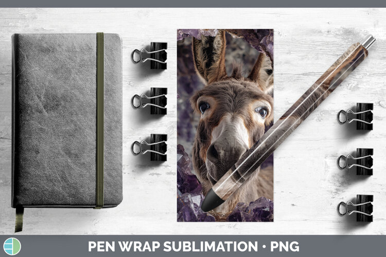 GorgeousFarm Geode Pen Wrap design.