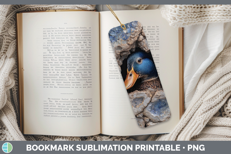 Farm Geode Duck Bookmark Sublimation Printable Designs
