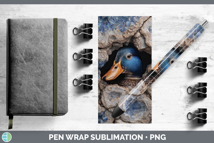 GorgeousFarm Geode Pen Wrap design.