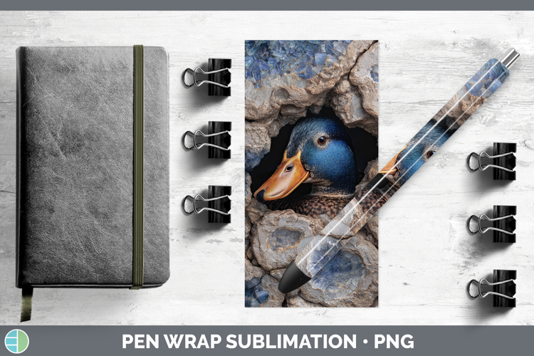 Farm Geode Duck Pen Wrap Sublimation Pen Designs
