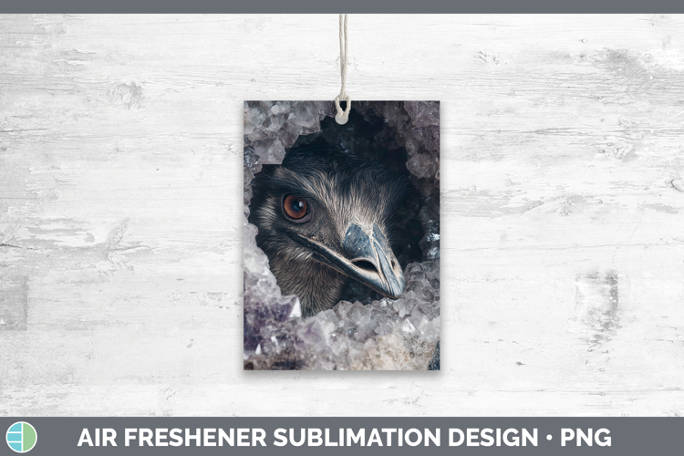 Farm Geode Emu Air Freshener Sublimation Car Freshener Desig