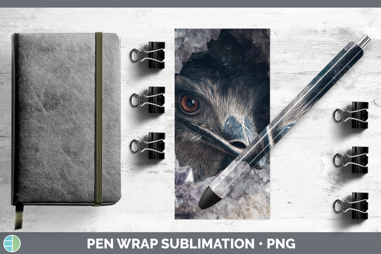 Farm Geode Emu Pen Wrap Sublimation Pen Designs