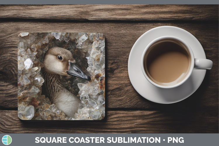 Farm Geode Goose Square Coaster Sublimation Coaster Designs