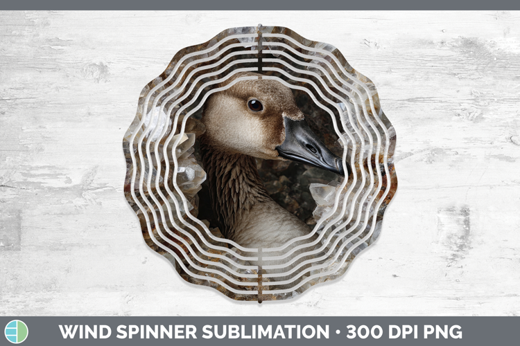 Farm Geode Goose Wind Spinner Sublimation Spinner Designs