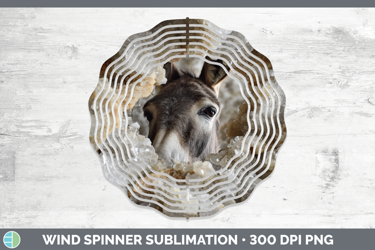 Farm Geode Mule Wind Spinner Sublimation Spinner Designs