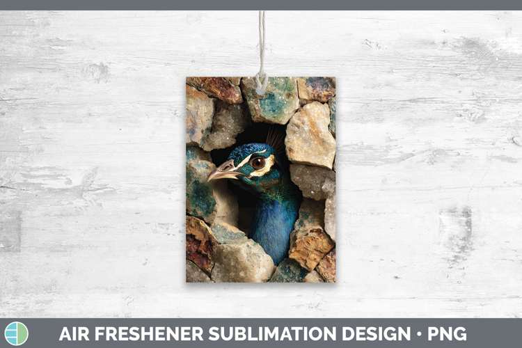 Farm Geode Peacock Air Freshener Sublimation Car Freshener D