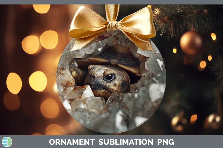 Farm Geode Tortoise Ornament Sublimation Bauble Designs