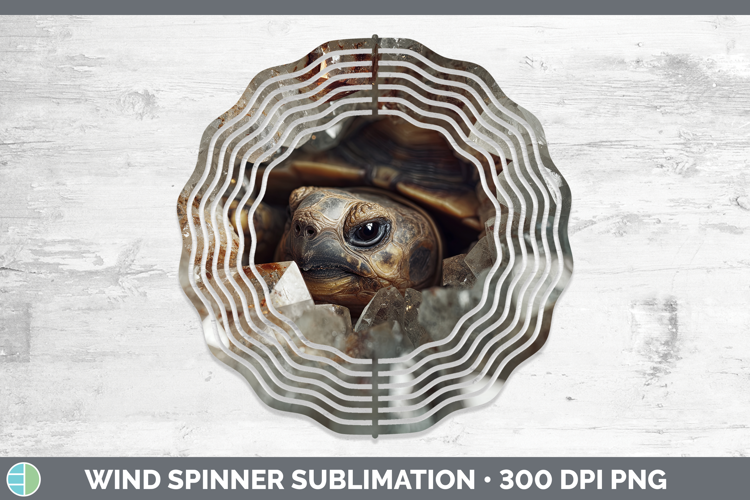 Farm Geode Tortoise Wind Spinner Sublimation Spinner Designs